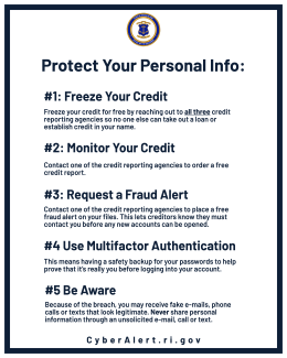 Five Steps to Protect your personal information